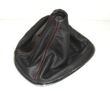 Schaltsack Spezifikation für Fiat Bravo Schwarzes Leder + Roten Nähten Made