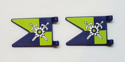 2 x FAHNE NOVELMORE PLAYMOBIL zu Banner Ritter Wappen Burg vs Burnham Raiders