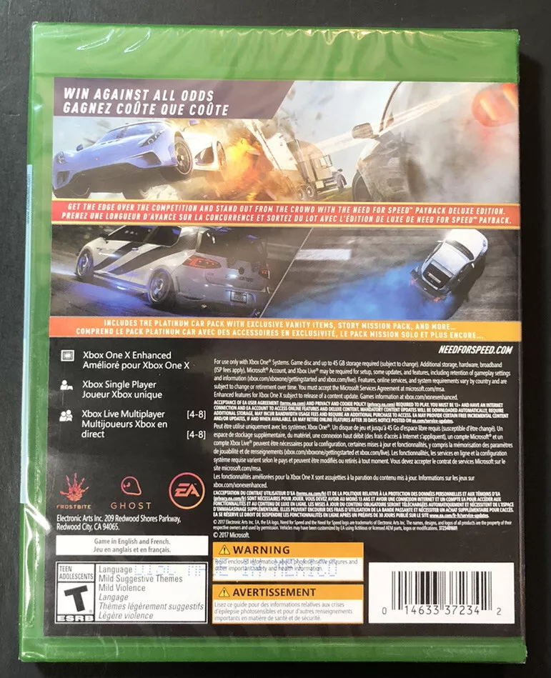 Need for Speed: Payback Edition Xbox One [Digital Code] 