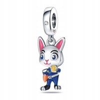 925 Sterlingsilber Charm Bracelet AnhäNger Schmuck - Zoomania Hase Judy Hopps