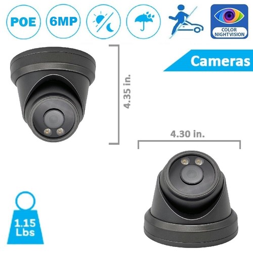 CTVISION 4K NVR 6MP Audio PoE IP Security CCTV Color Night Vision Camera System - Picture 5 of 29