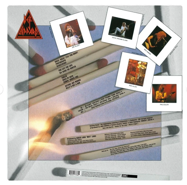 Def Leppard Pyromania 40th Orange + Yellow Splat COLOURED VINYL LP RECORD SEALED - Image 4 of 4