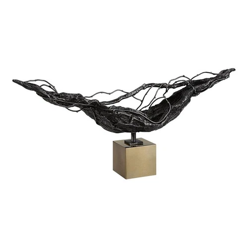 Uttermost Tranquility Cast Iron Abstract Sculpture in Brass and Bronze - Picture 1 of 6