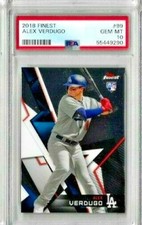 2020 Topps Finest Alex Verdugo PSA 10 RC
