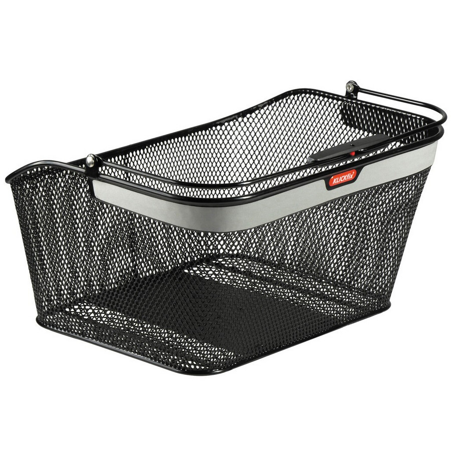cestino posteriore citymax reflettente gta 40x20x30cm nero a maglia stretta KLIC