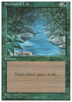 Magic the Gathering MTG Stream of Life (272) Fourth Edition   LP
