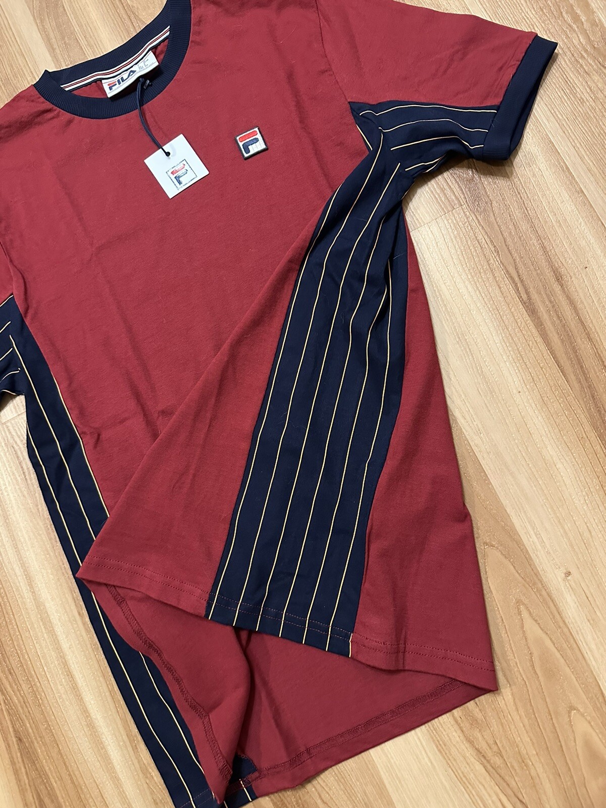 T shirt da uomo FILA Warner Crew collo gesso rosso taglia S