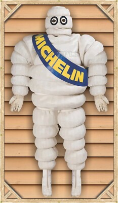 MICHELIN MAN BIBENDUM COSTUME REPLICA REMAKE PRINTED PROP BANNER
