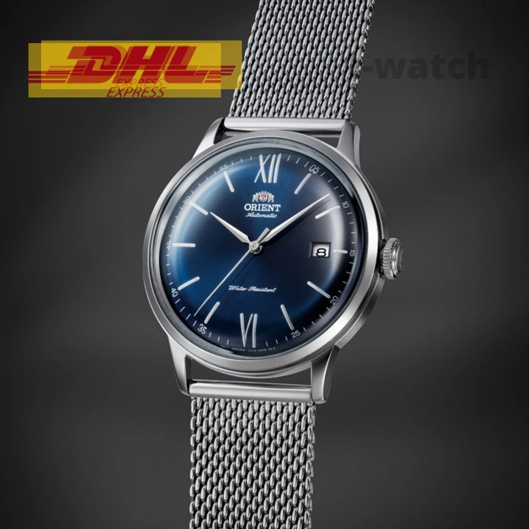 NEW Orient RA AC0019L Classic Bambino Version Blue Dial Metal