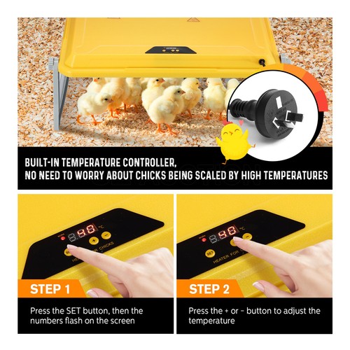 Chick Brooder Heating Plate Warmer Chicken Coop Brooding Heater Poultry Duckling - Picture 37 of 61