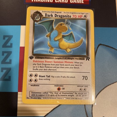 Dark Dragonite 22/82 1st Edition NM Near Mint Team Rocket