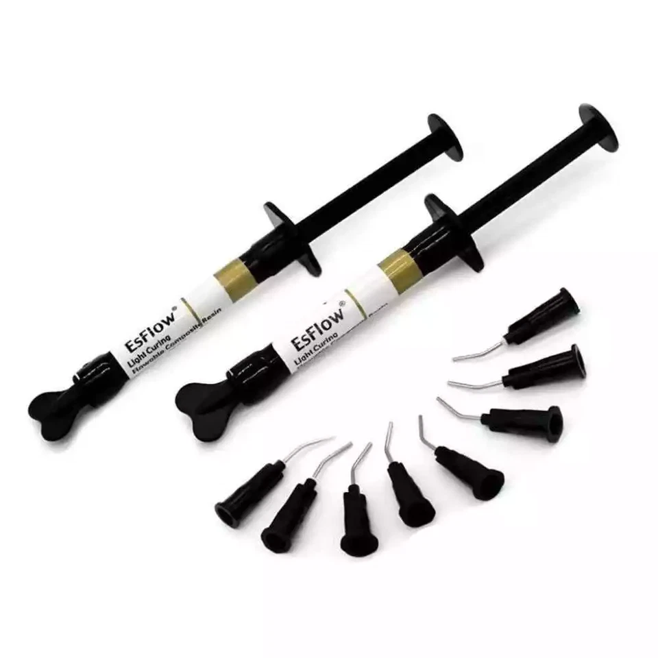 SPIDENT EsFlow 2 x 2g Light Curing Flowable Dental Restoration Composite Resin, A2