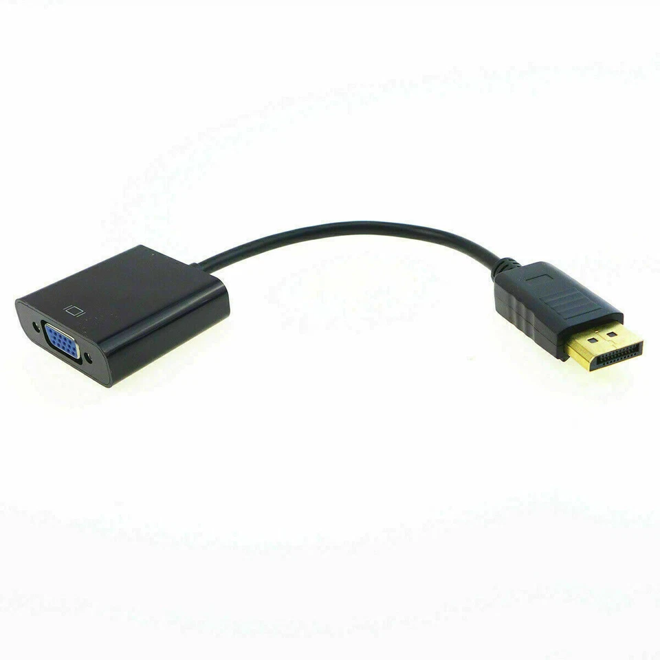 Display Port to VGA Female Video Cable Cord Converter Adapter PC Monitor Desktop - Image 4 of 4