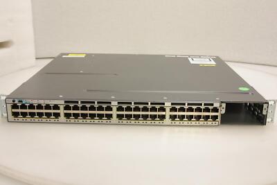 Cisco Catalyst WS-C3750X-48T-S V04 gigabit switch | eBay