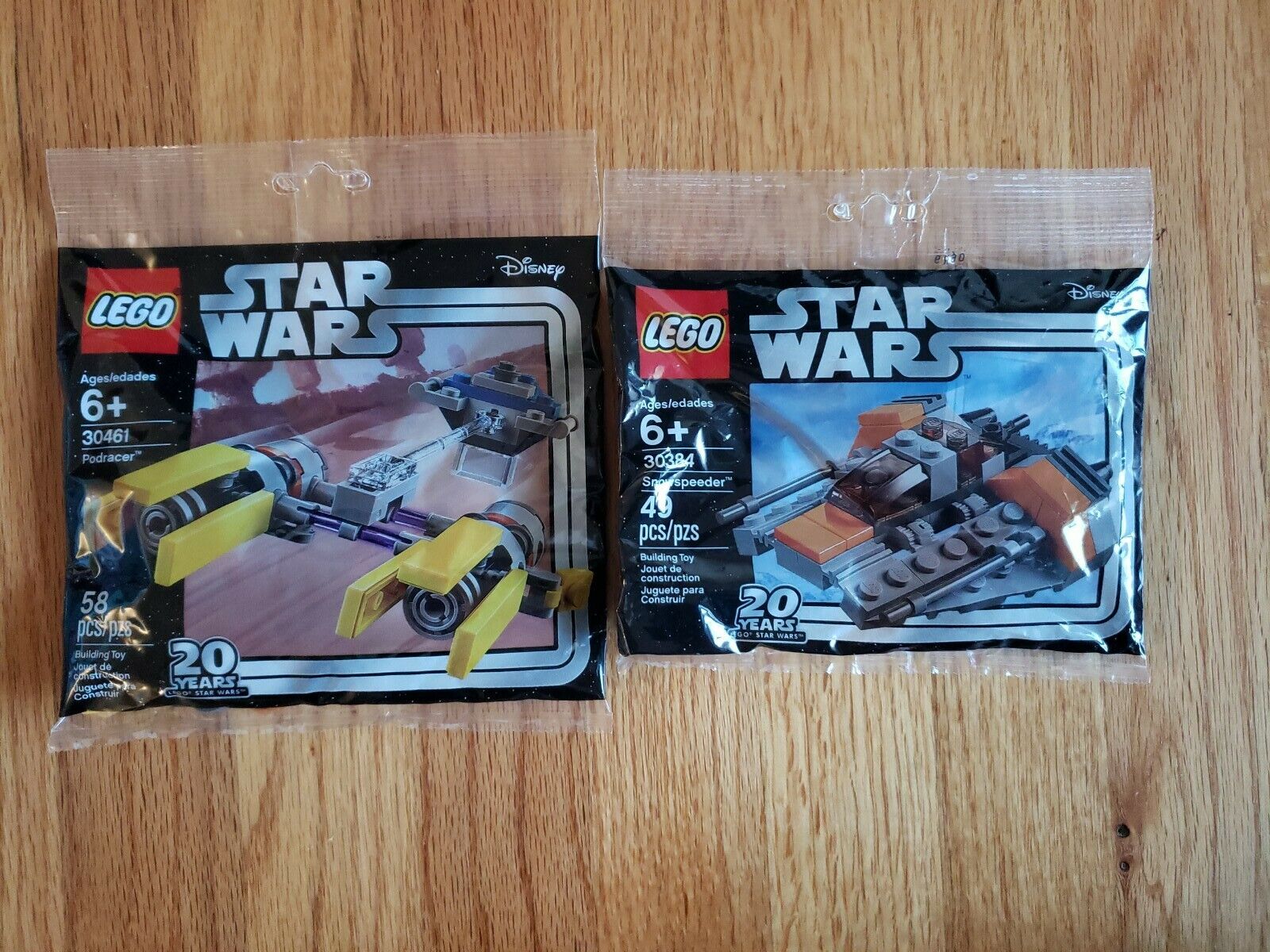 Lego Star Wars 30384 & 30461, Snowspeeder, Podracer 20th Anniversary New Sealed 