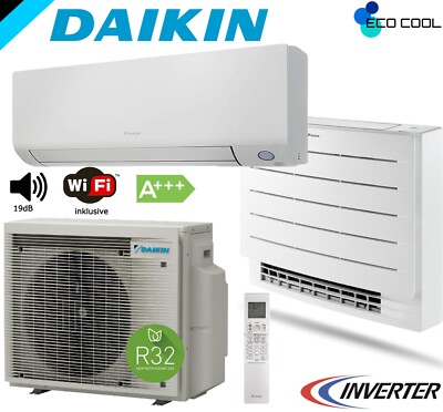 DAIKIN Perfera FVXM Duo Dual 2,5+3,5 Multisplit Klimagerät Truhengerät Fußboden
