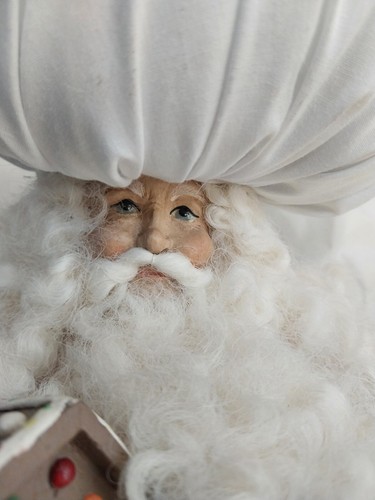Lynn Haney 1994 Handcrafted Santa Baker Chef Christmas Figurine 19.5" Signed - Picture 4 of 15