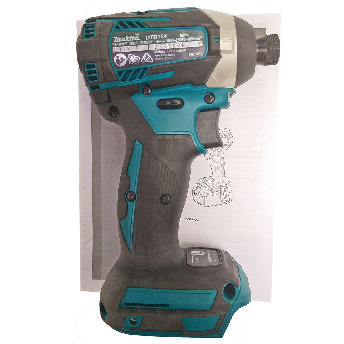 Genuine Makita 18v Brushless Impact Driver Mode DTD154 years