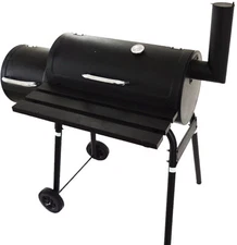 USED    30" BBQ Charcoal Grill Offset Printing Smoking Box Smoker Outdoor
