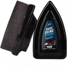 Shoe Shine Polish Sponge - Suitable For All Leathers & Colours - Natural