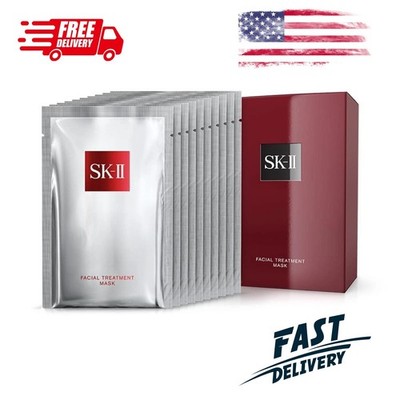 SK-II Facial Treatment Mask 10 Pack Pitera Hydrating Firming Face Sheet Mask New