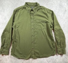 Banana Republic Mens Button Down Shirt 100% Cotton Olive XL