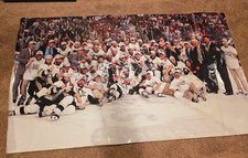 PITTSBURGH PENGUINS Civic Arena Hung Huge Team Photo Banner 82