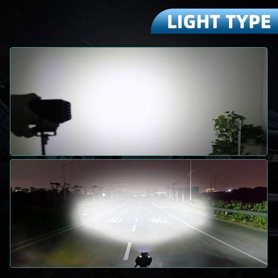 2x 4 INCH White Driving Fog Spot Lights LED Headlight Motorcycle ...