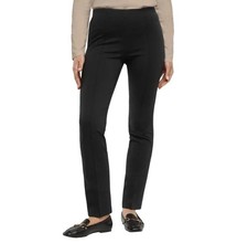 Banana Republic Women's Pull-On Straight Leg Ponte Black Pants Size S