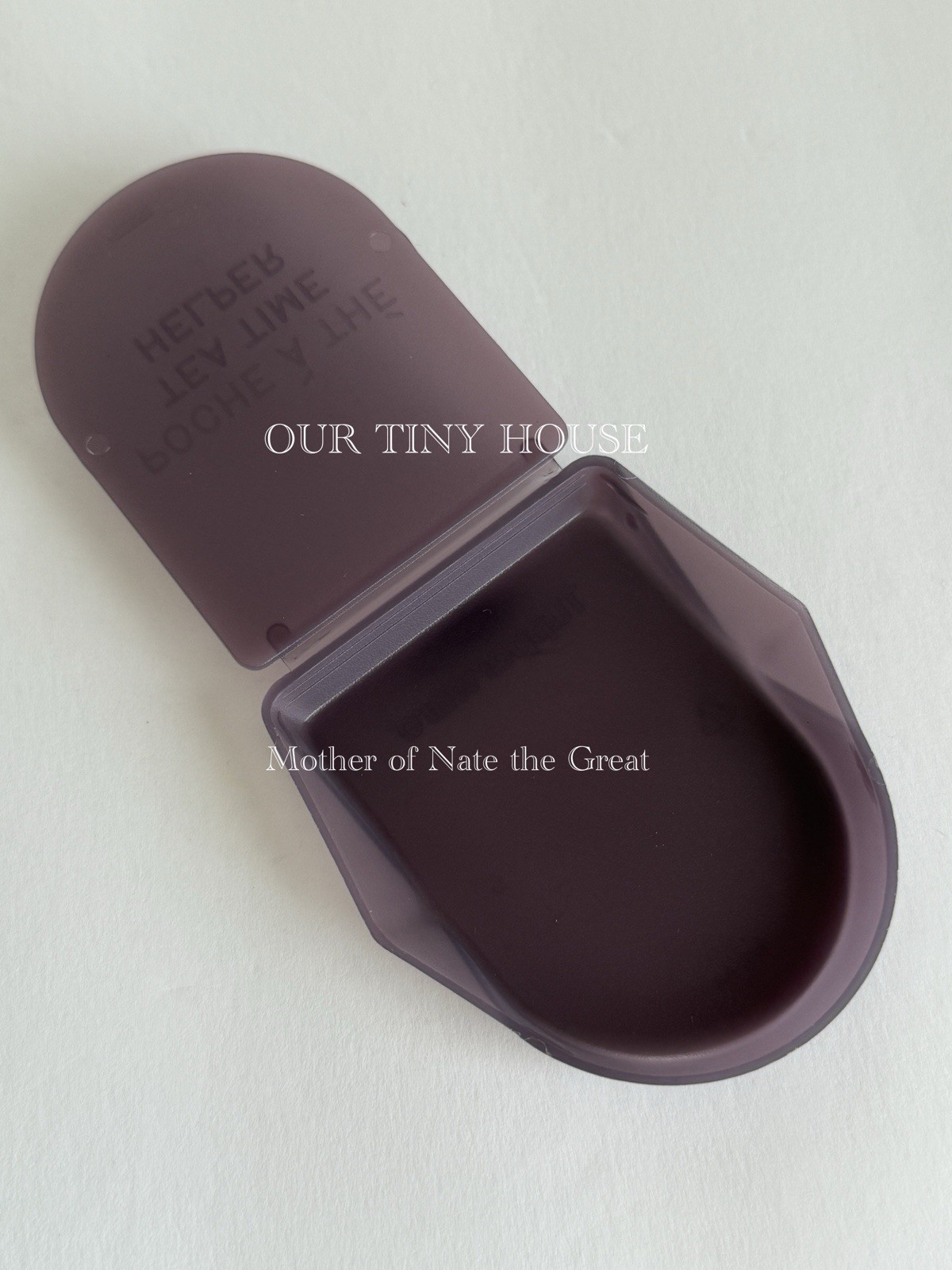 Bag Squeezer Rest Holder Classic Tea Time Helper Sheer Purpl