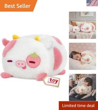 Strawberry Cow Plush Kawaii Plushies, Ultra-Soft Feel, 8 in