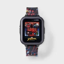 Boys' Spider-Man Light Up Interactive Watch - Black