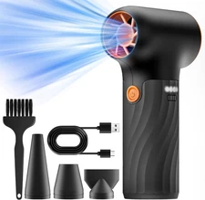 Mini Electric Air Duster,360000RPM Powerful Blower Turbo with High Speed Fan,...