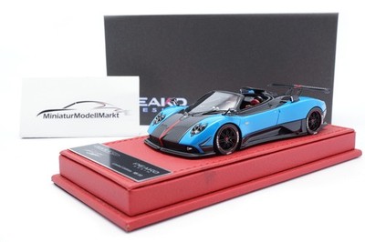Pagani Zonda Cinque Roadster - Blue/Carbon - 1:43 - Peako (31802)
