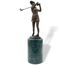 Bronze sculpture golf golfer golfer bronze sculpture figure cup tournament