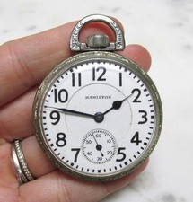 Antique 1924 Hamilton 992 Pocket Watch; 49mm  21Jewels  7-C541