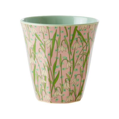 Rice Mittelgroße Becher - Hellrosa - New Snowdrop Print