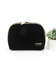 Chanel Parfums Bag & Makeup Velvet Pouch Bag ...