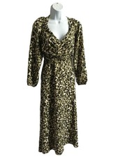 New Look green multi midi dress size 12 NWT everyday casual work