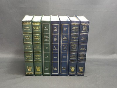 7 Vintage Book Bundle Reader's Digest Hardback Condensed Books 28 Novels Job Lot