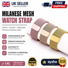 Metal Milanese Strap for Apple Watch Band Ultra 3/2 49mm Series 11 10 9 8 7 6 SE