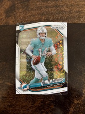 2025 Panini NFL Prizm Quinn Ewers White Disco Dolphins Rookie Card #307 RC