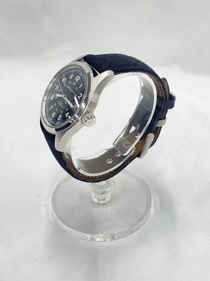 HAMILTON KHAKI Field AUTOMATIC H704450 33mm Black Silver [Very Good B&P CANVAS] - Image 2 of 4