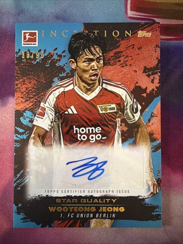 Topps Inception Star Quality Wooyeong Jeong Auto /99