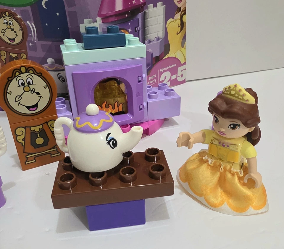 LEGO Duplo 10877 Belle’s Tea Party Set Disney Princesa Retirada - ¡No Completo! Foto 4 de 4