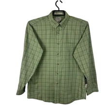 L.L. Bean Men's M Wrinkle Resistant Traditional Fit LS Button Down Shirt Sage