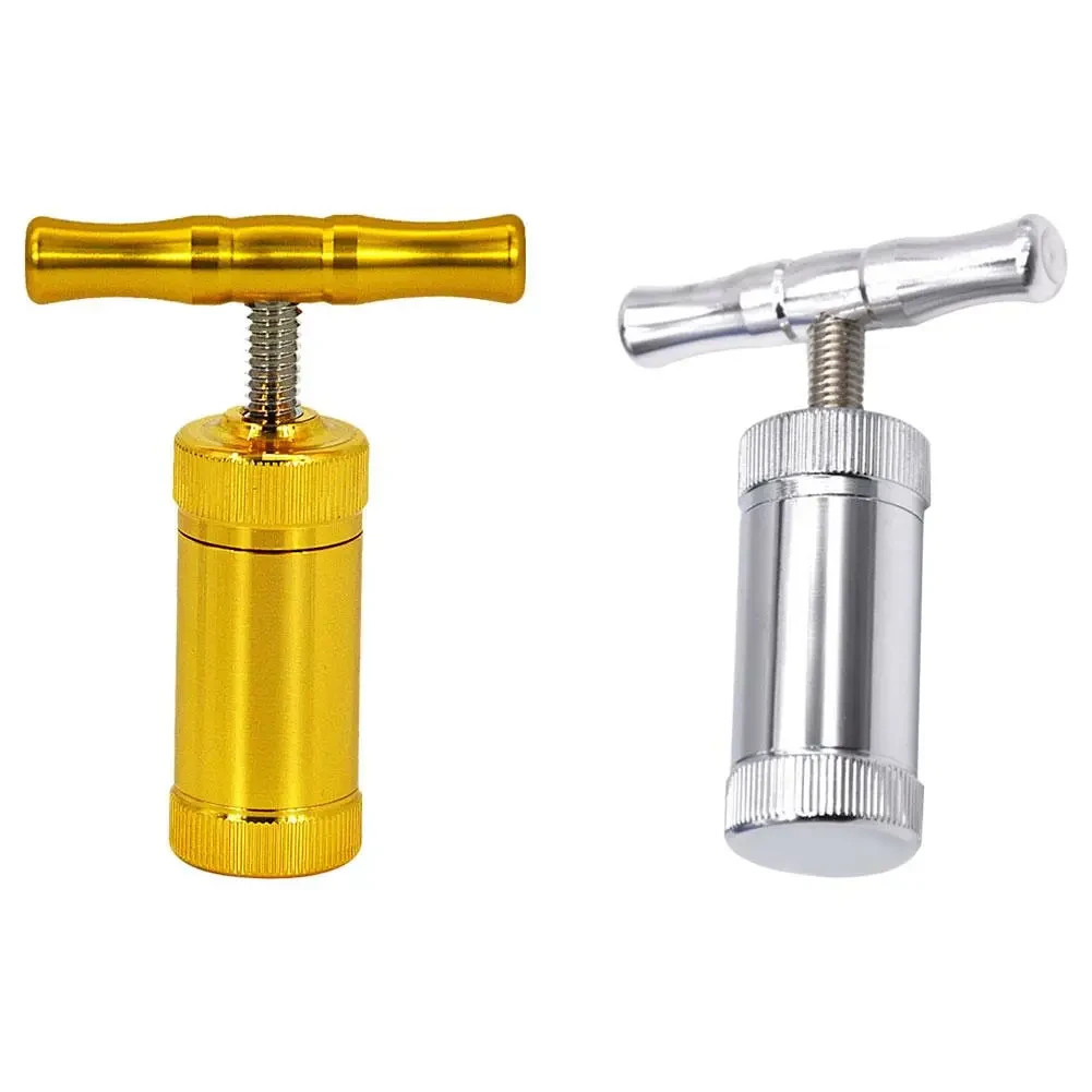 Aluminum Compressor Presser Tobacco Herb Press Squeezer Herbal Crusher T  Handle