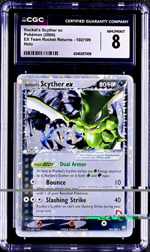 Rocket's Scyther ex graded CGC 8 for sale on eBay