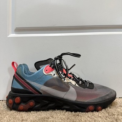 Nike React Element 87 Shoes Mens Size 9.5 Multicolor Running Sneakers AO1090-006