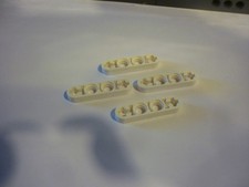 4 x LEGO Technic white Liftarm 1 x 4 Thin 32449 / Set 10212 8008 8009 8284 10144